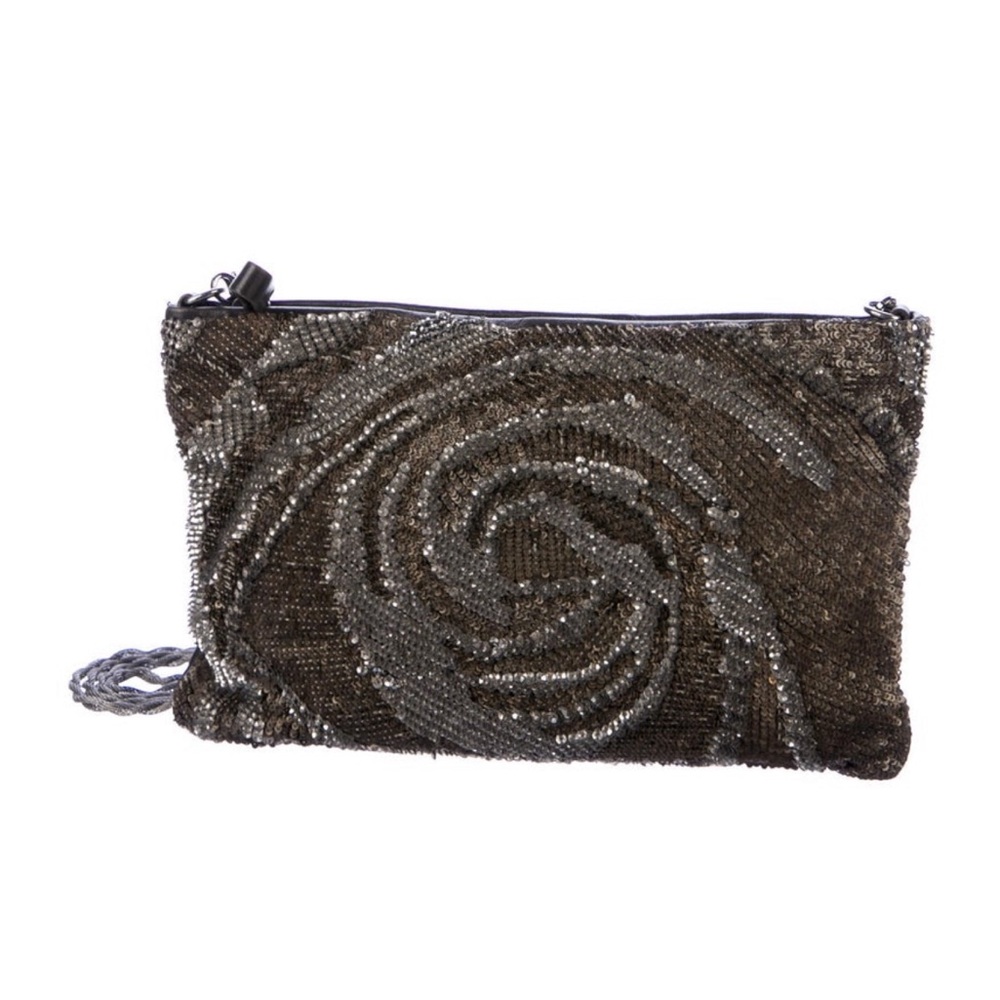 Valentino sequin and leather crossbody